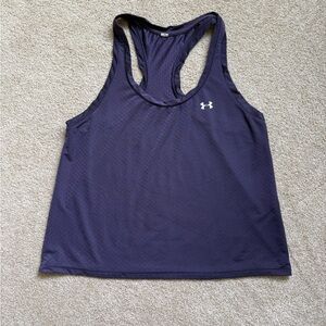 Under Armour Women's Purple Racerback Training Tank with Logo